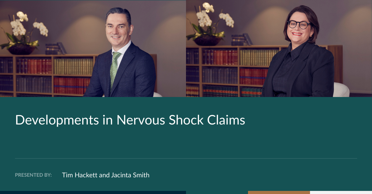 Developments in Nervous Shock Claims [2026] | Greenway Chambers